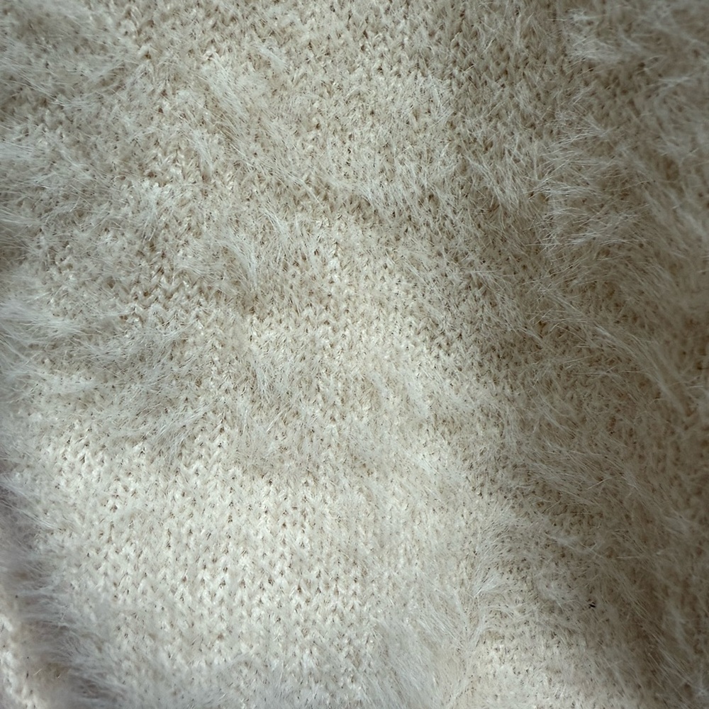 NWT Listicle Cream & Gold Crew Neck Sweater with Sequin Accents- GORGEOUS & SOFT - Picture 9 of 15